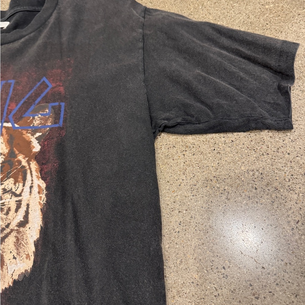 Anine Bing Charcoal Crewneck Tiger Tee - Picture 4 of 8